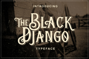 Black Django: A Vintage Display Font for Editorial Design