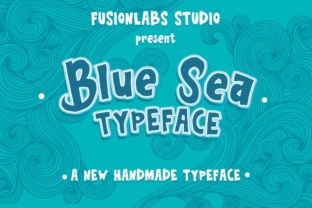 Blue Sea Typeface: A Hand-Drawn Display Font for Warm, Authentic Makers