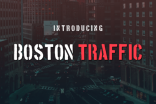 Boston Traffic: A Gritty Stencil Typeface for Editorial Impact