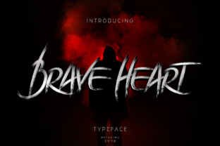Brave Heart: A Bold Paintbrush Font for Urban Branding