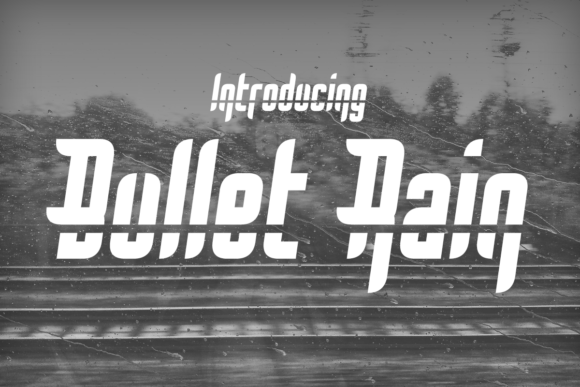 Bullet Rain: A Display Font That Adds Instant Character to Handmade Goods