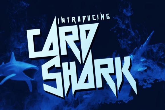 Card Shark: A Striking Display Font for Bold Branding