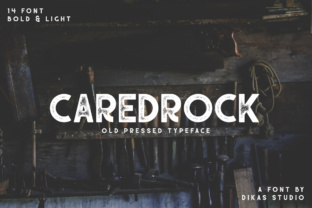 Caredrock: A Vintage Display Font for Editorial Depth