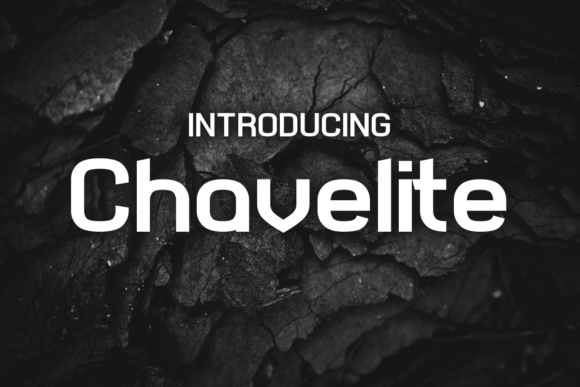 Chavelite: A Modern Display Font for Handmade Creators