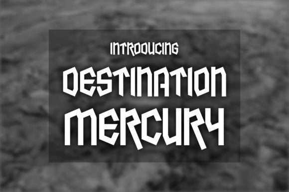 Destination Mercury: A Bold Display Font for Digital Branding