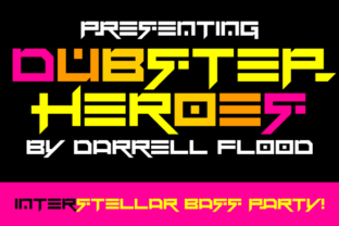 Dubstep Heroes: A Sci-Fi Display Font for High-Energy Web Design