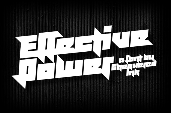 Effective Power: A Display Typeface for Bold Branding Projects