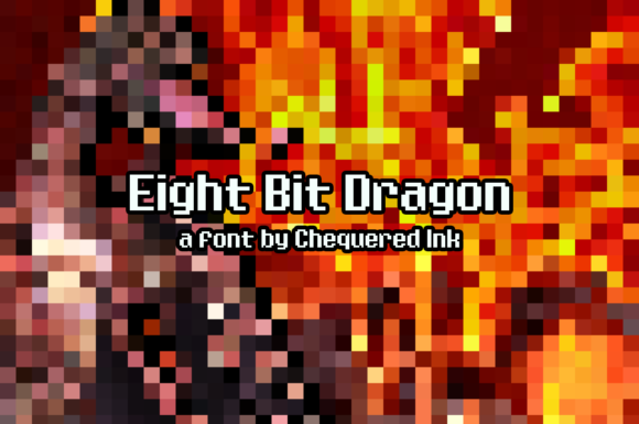 Eight Bit Dragon: A Pixel Font for Bold Campaigns