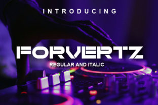 Forvertz: A Clean Stencil Font for Editorial Design