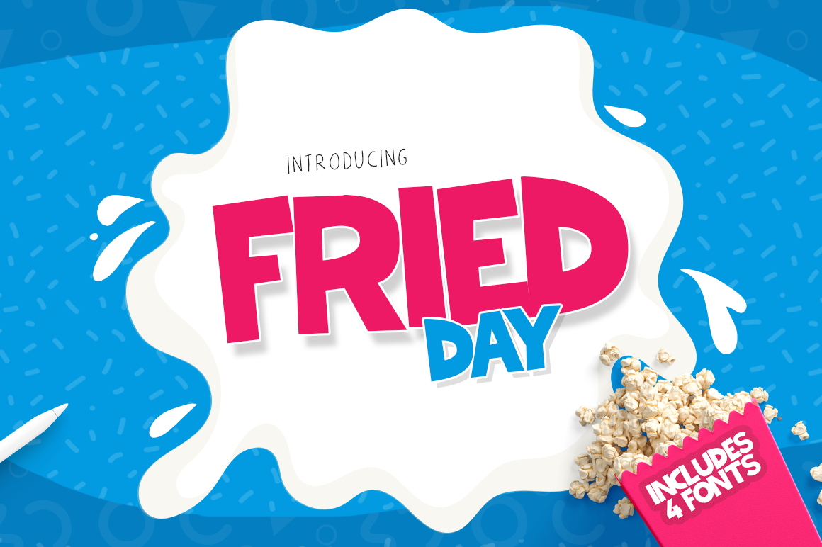 Fried Day Family: A Friendly Display Font for Small Business Branding