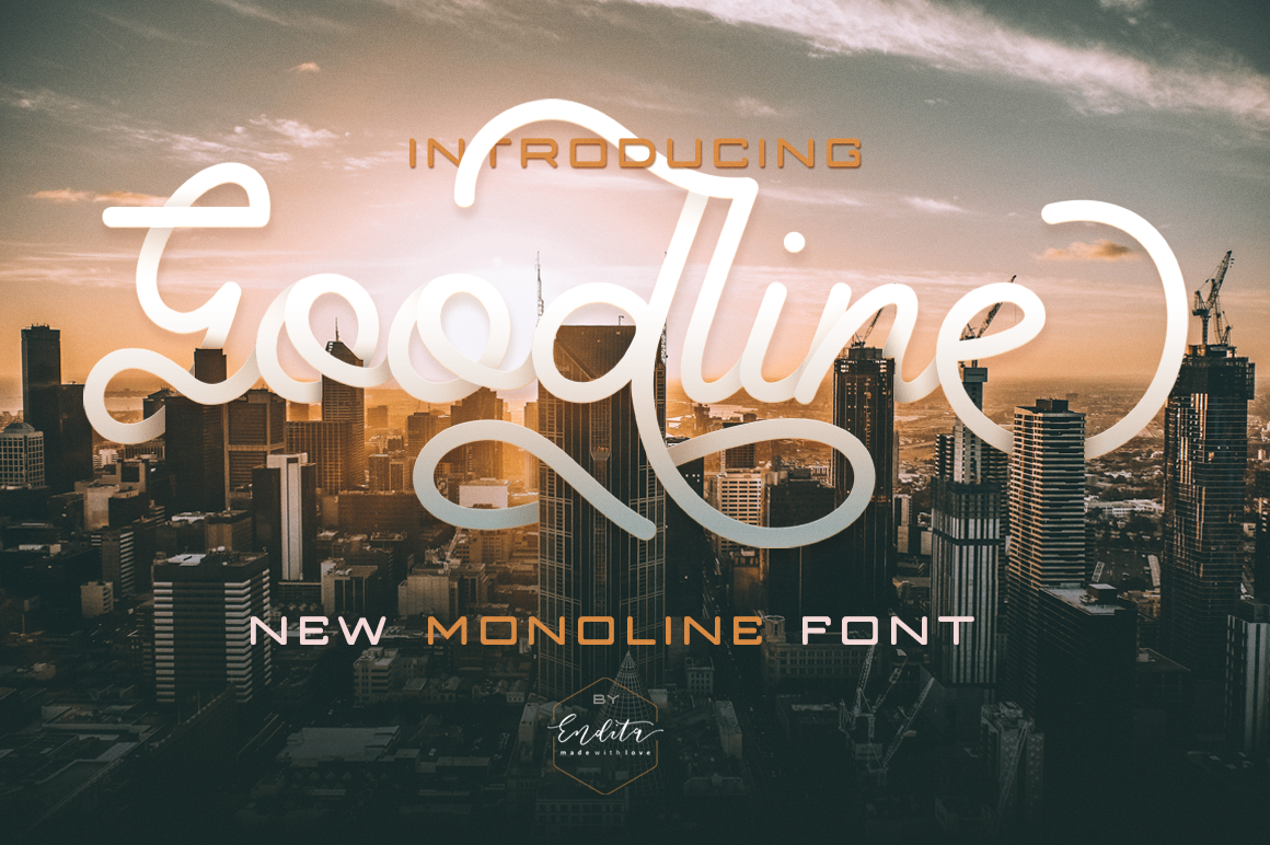 Goodline – Monoline: A Display Font with Quiet Confidence