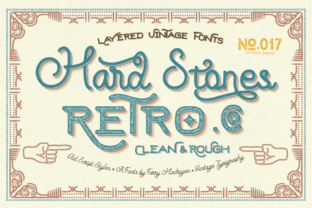 Hard Stones Font: A Vintage Display Typeface with Real Character