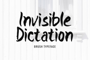 Invisible Dictation: A Display Font with Editorial Edge