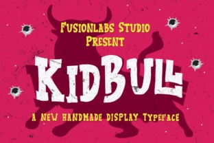 KidBull: A Handmade Display Font That Anchors Retro Campaigns