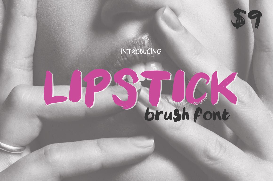 Lipstick Brush: A Display Font with Editorial Soul