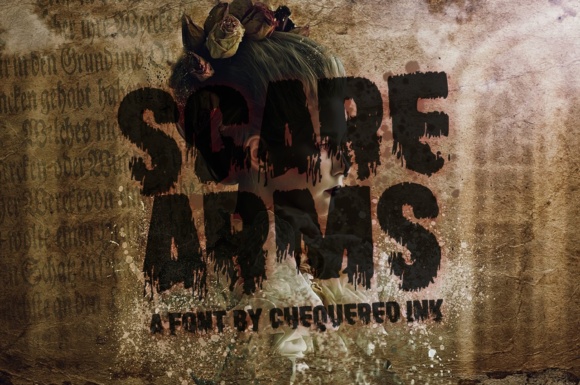 Scare Arms: A Creepy Display Font That Pops on Web Pages