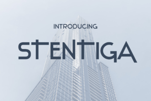 Stentiga: A Sleek Display Font for Small Business Branding