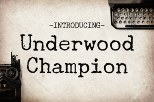 Underwood Champion: A Bold Vintage Typewriter Font